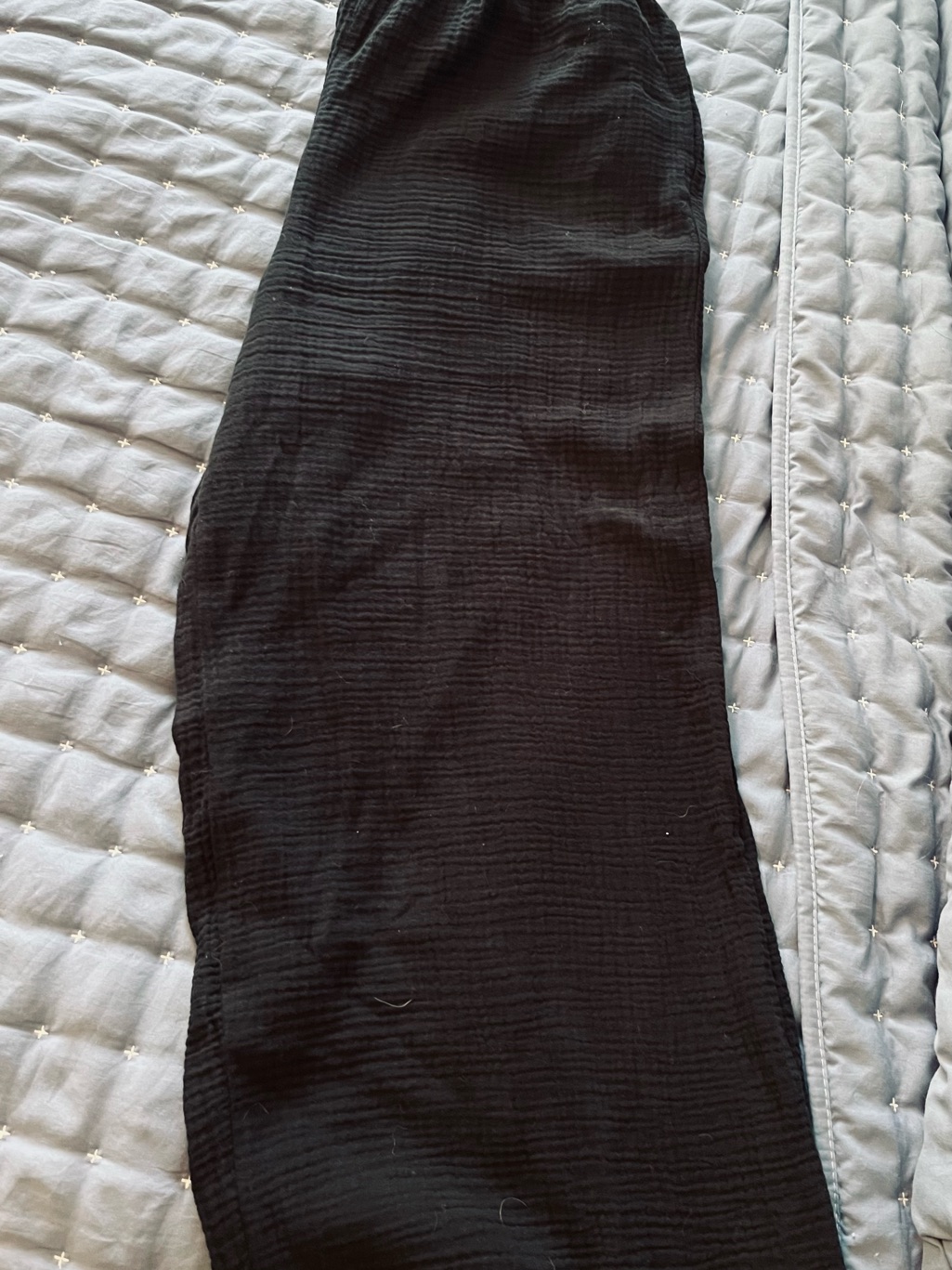 Women’s Crinkle Gauze Cotton Wide-Leg Pants — image 3 of 6